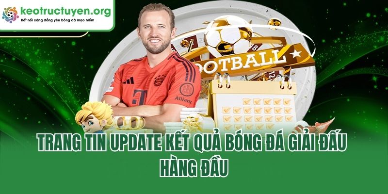 Trang tin update kết quả bóng đá giải đấu hàng đầu